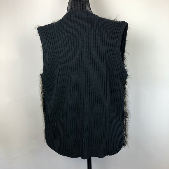 KitKit Maurice Sasson Vest Sz L Faux Fur Vintage - Picture 4 of 6